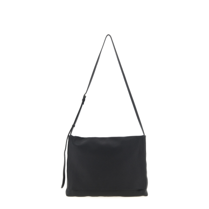 Black Leather Nan Crossbody Bag