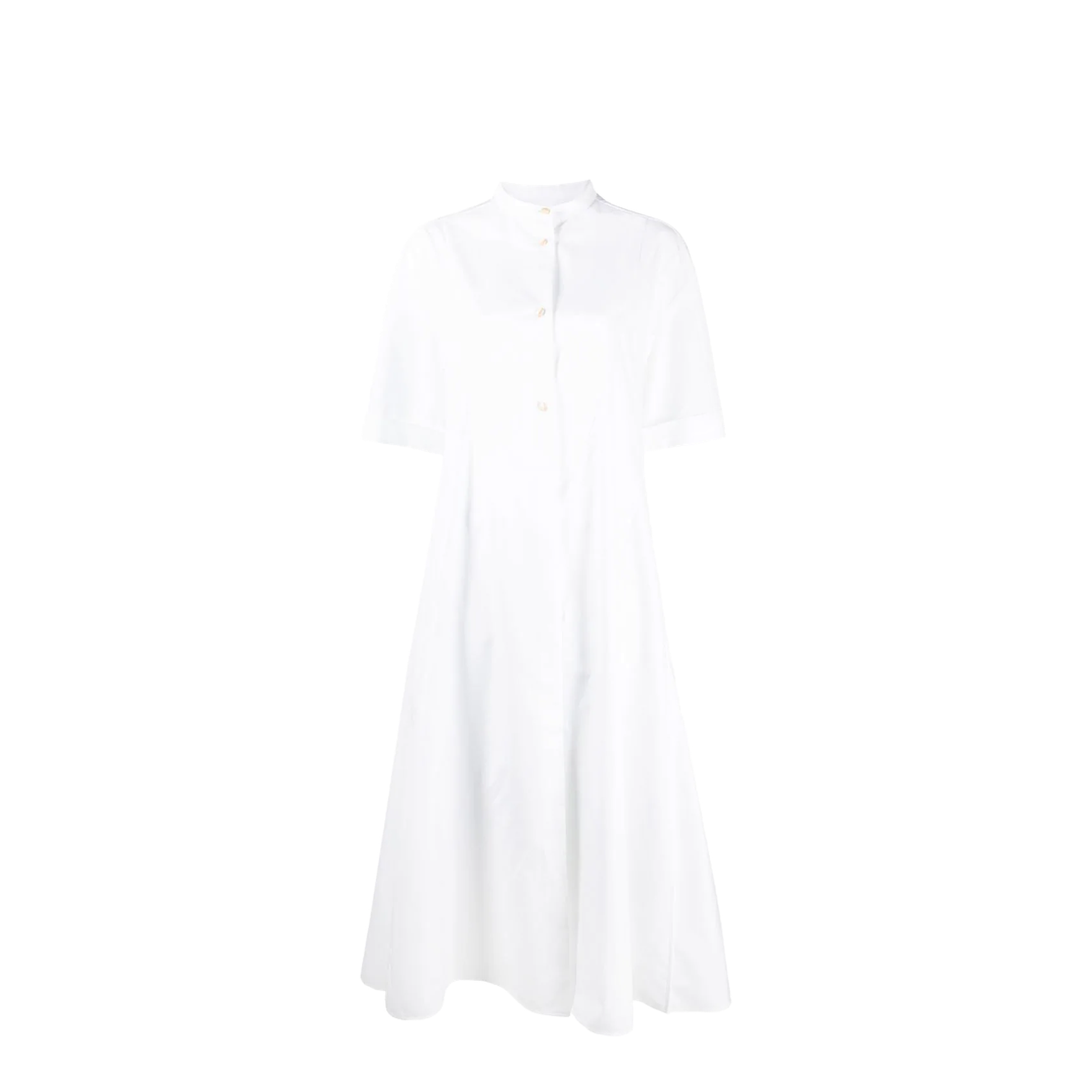 Cotton Poplin Shirt Dress White