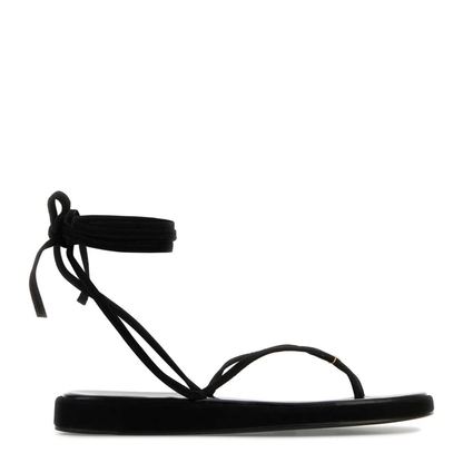 MAYFEYR - Tory Burch - Black Suede Capri Sandals - 169841001