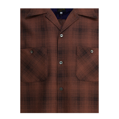 MAYFEYR - Needles - Checked Wool One Up Shirt - RW163BSALMON