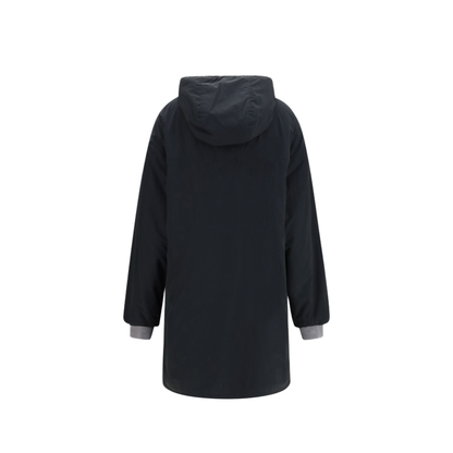 MAYFEYR - Miu Miu - Panama And Fleece Single-Breasted Peacoat - MQ0008SOOO6291