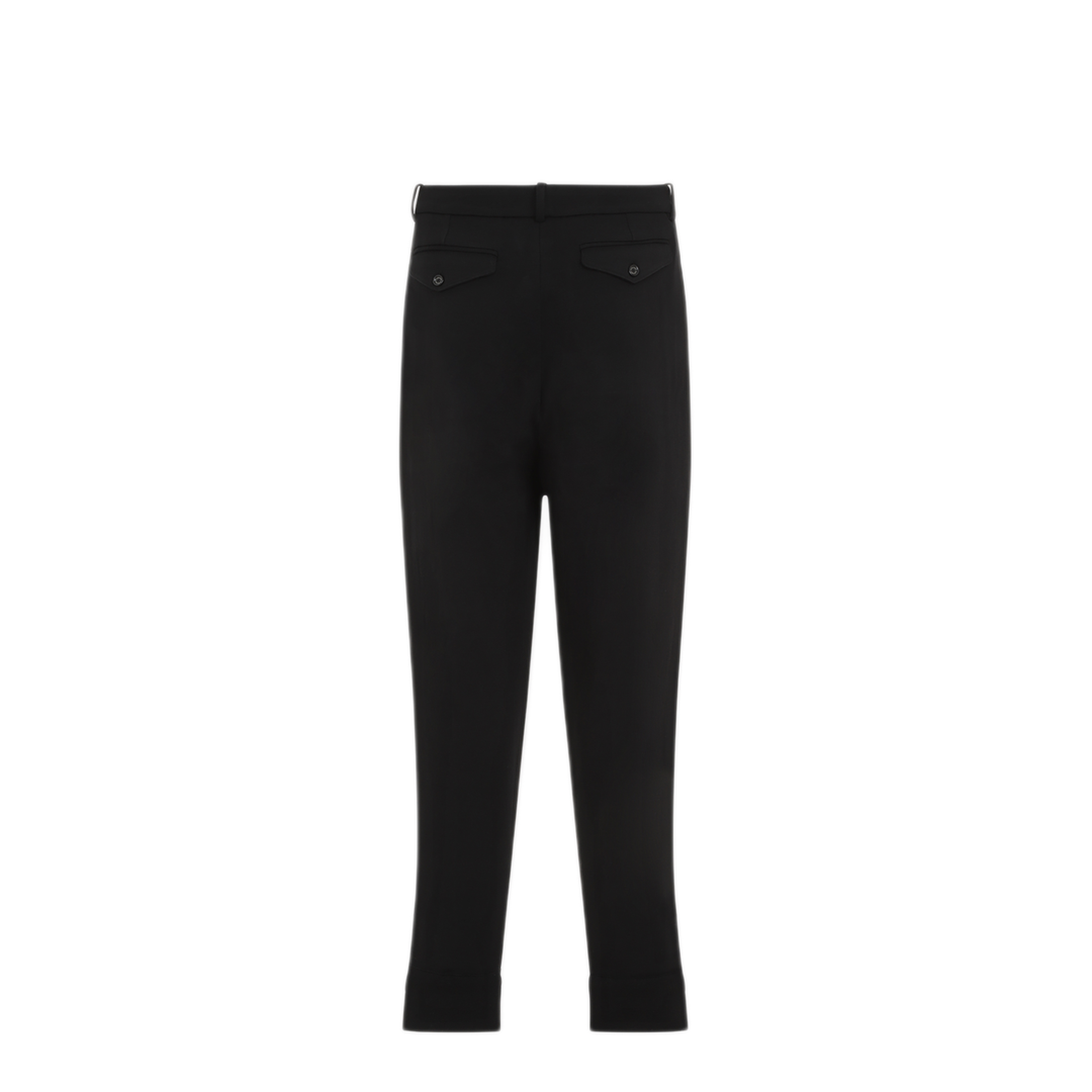MAYFEYR - RALPH LAUREN PURPLE LABEL - Pintuck Black Wool Jogger Pants - 790952504002CLASSIC
