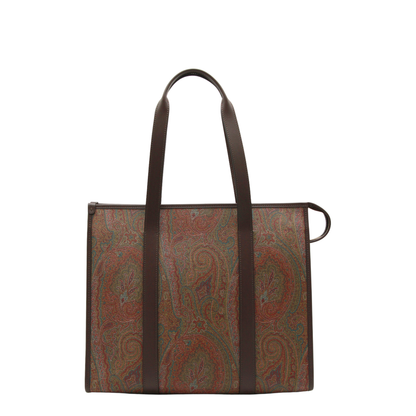 Arnica Paisley Jacquard Tote Bag - Brown