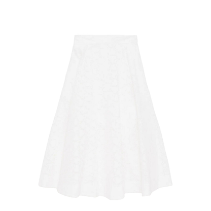 White linen skirt