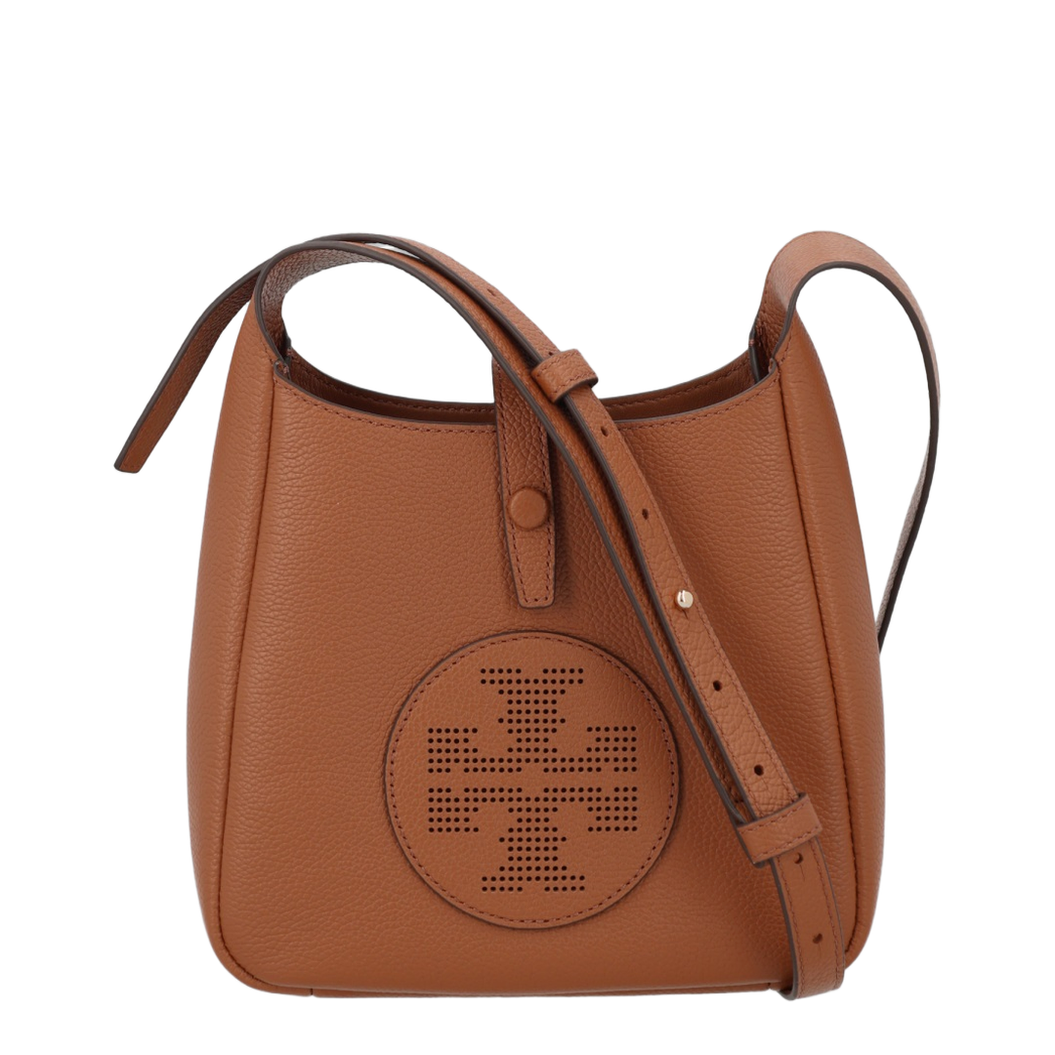 Miller Swing Pebbled Leather Crossbody Bag - Aged Tan