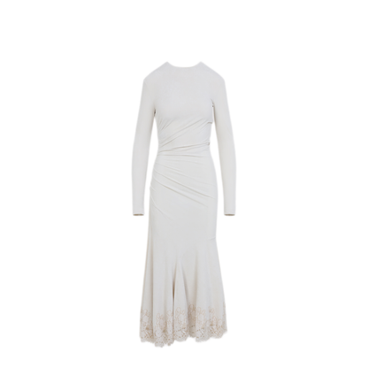 MAYFEYR - ALBERTA FERRETTI - Velvet Midi Dress - A043166450003