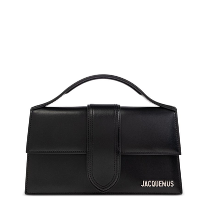 The Bambino Large Cow Leather Top-Handle Bag - Noir