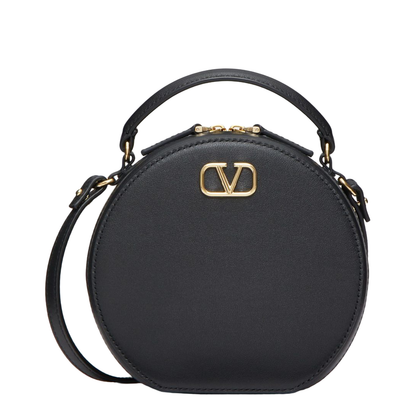Vlogo Signature Calfskin Mini Bag in Black