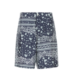 Printed Silk Bermuda Shorts
