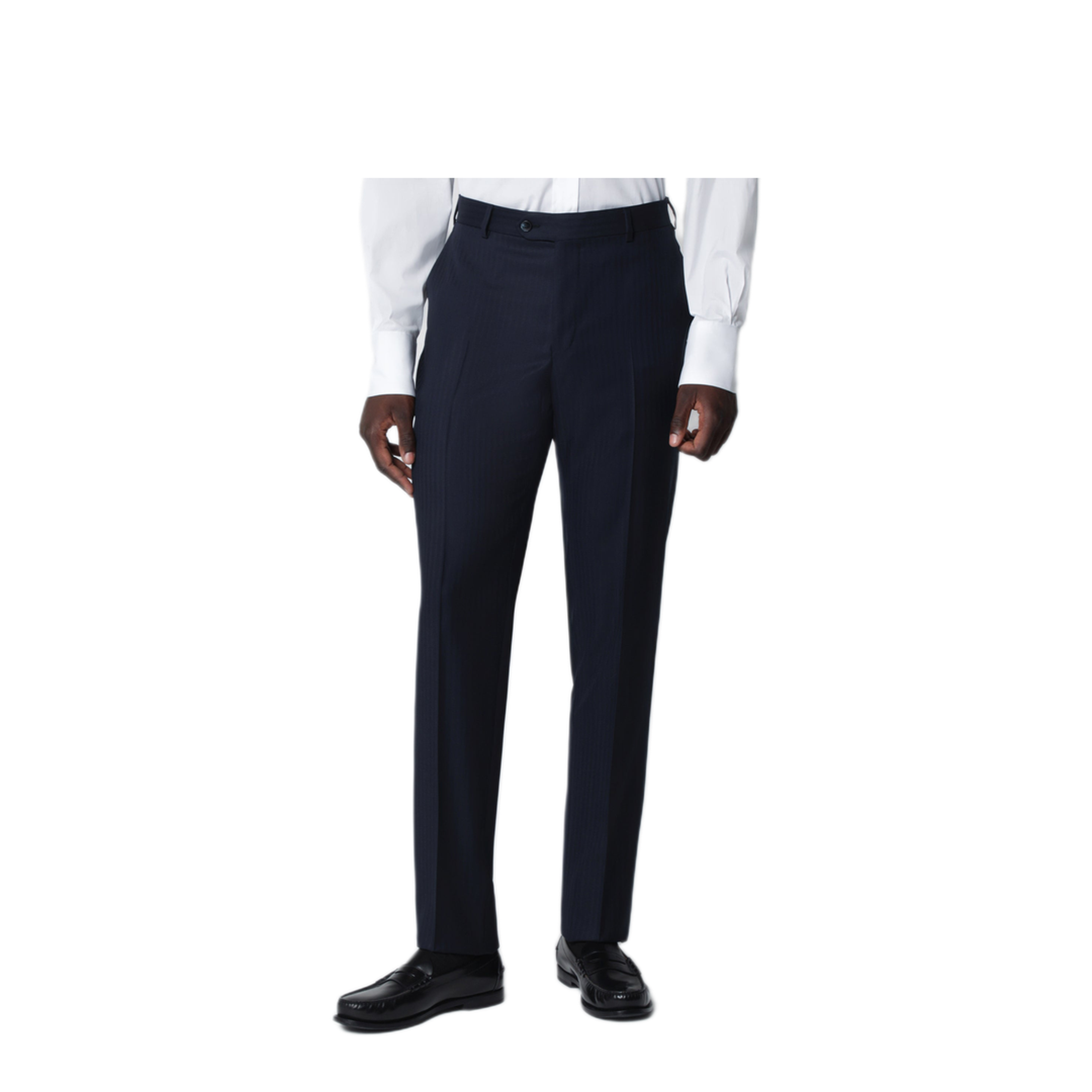 MAYFEYR - Luigi Bianchi - Blue Pinstripe Single Breasted Wool Suit - 330146204