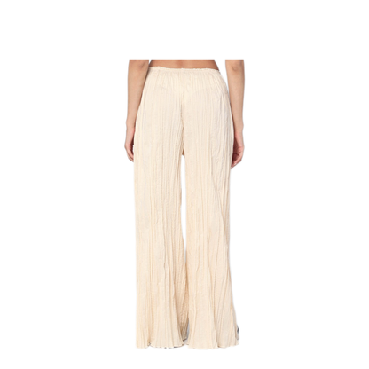 MAYFEYR - MKDT Studio - Pinola Atelier Pleated Fabric Ivory Trousers - 25-3-220-3213COBA