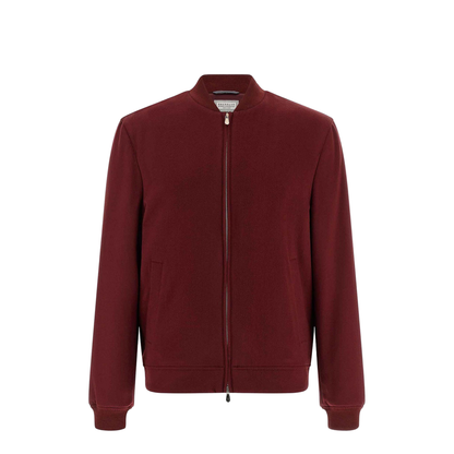 Cashmere Bomber Jacket Red
