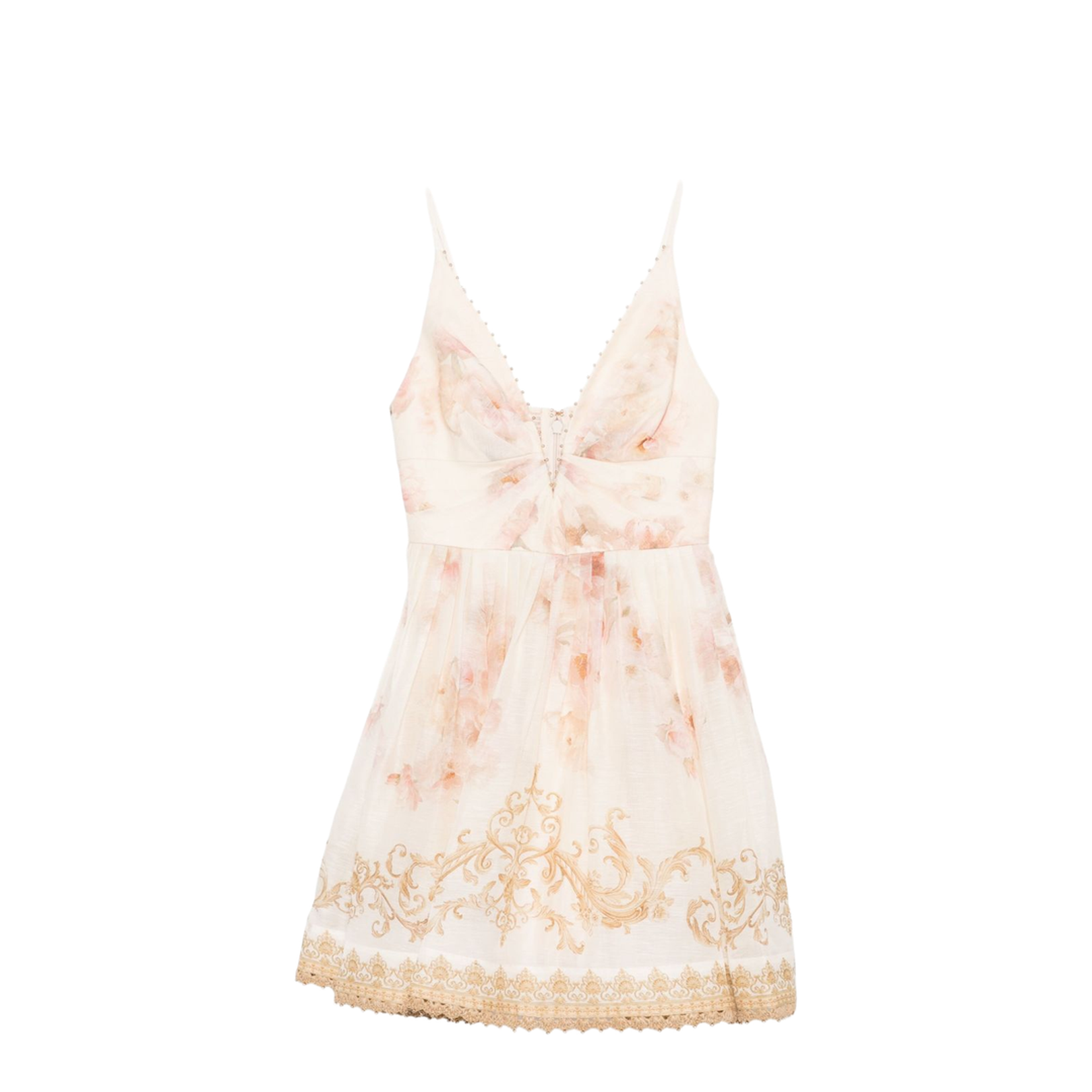 V Neck Top with Bead Detail and Adjustable Straps