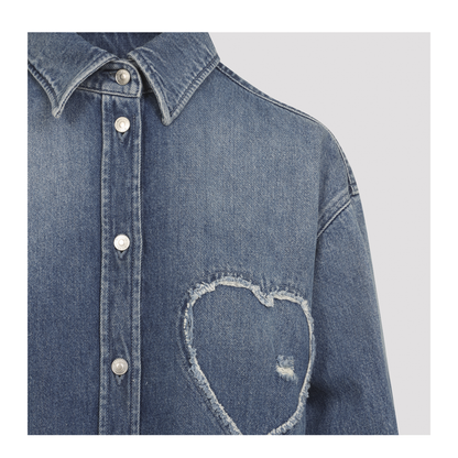 MAYFEYR - Moschino - Heart Denim Shirt - 261E02040539
