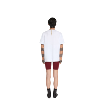 MAYFEYR - Dries Van Noten - Loose Fit Contrast Striped Sleeves T-Shirt - 02111436031