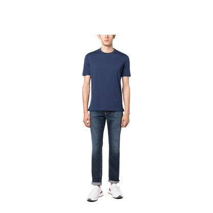 Logo Embroidery Stretch Jeans