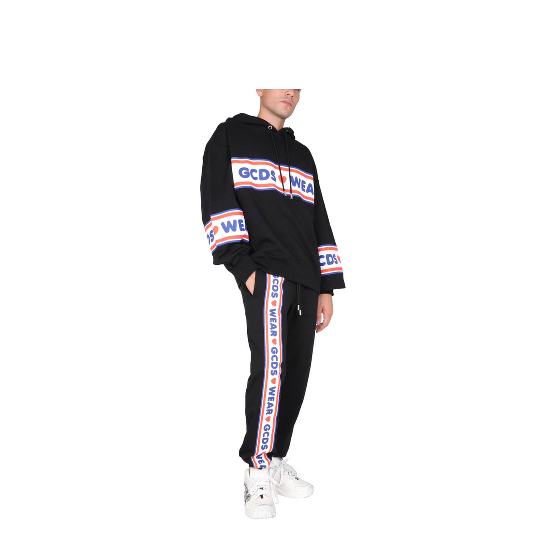 MAYFEYR - GCDS - Jogging Pants With Cute Tape Logo Band - CC94M03150302