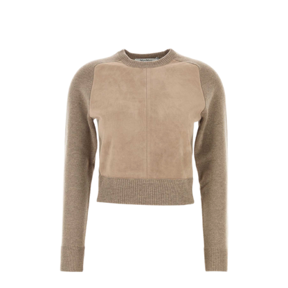 MAYFEYR - Max Mara - Beige Wool Blend Nasello Sweater - 2621366353600005