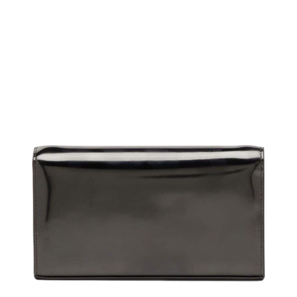 1DR Calfskin Wallet On Strap - Preto