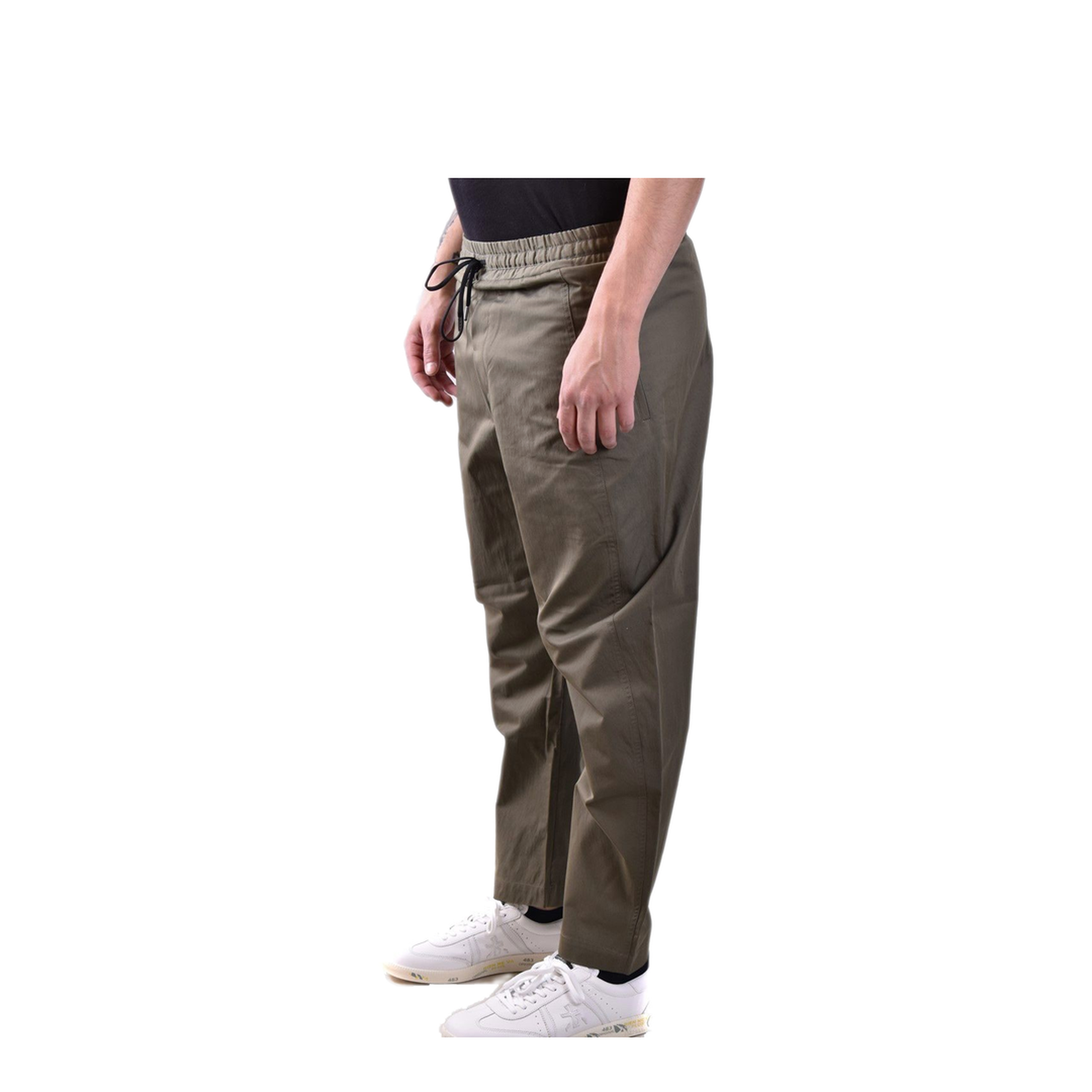 MAYFEYR - ISABEL BENENATO - Green Trousers - UW13S2360