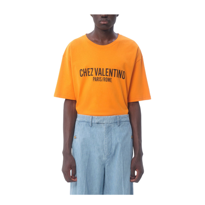 Carrot Orange Cotton T-shirt