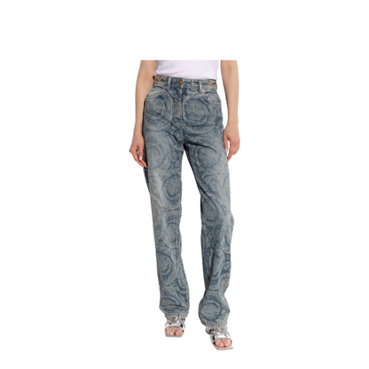 Barocco Pattern Jeans