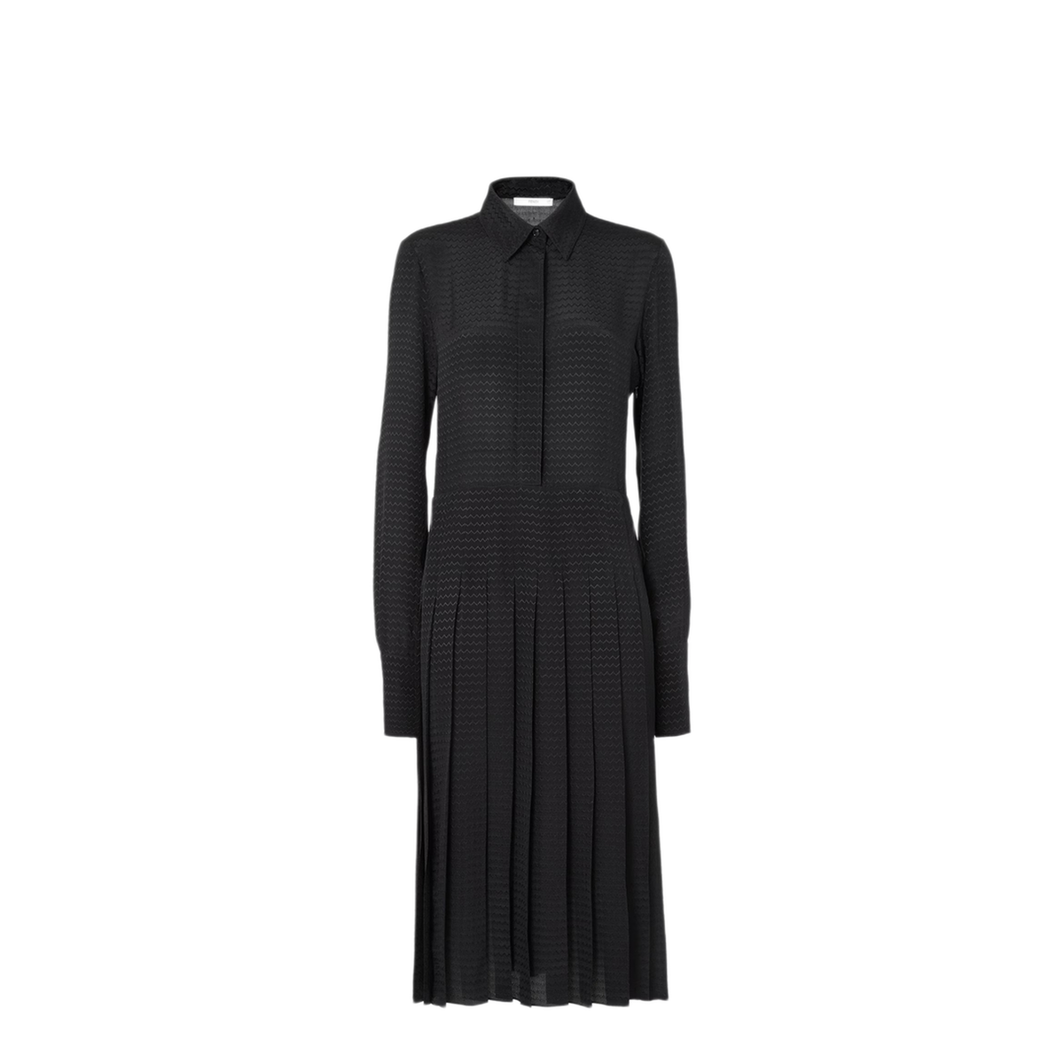 Long Jacquard Silk Dress