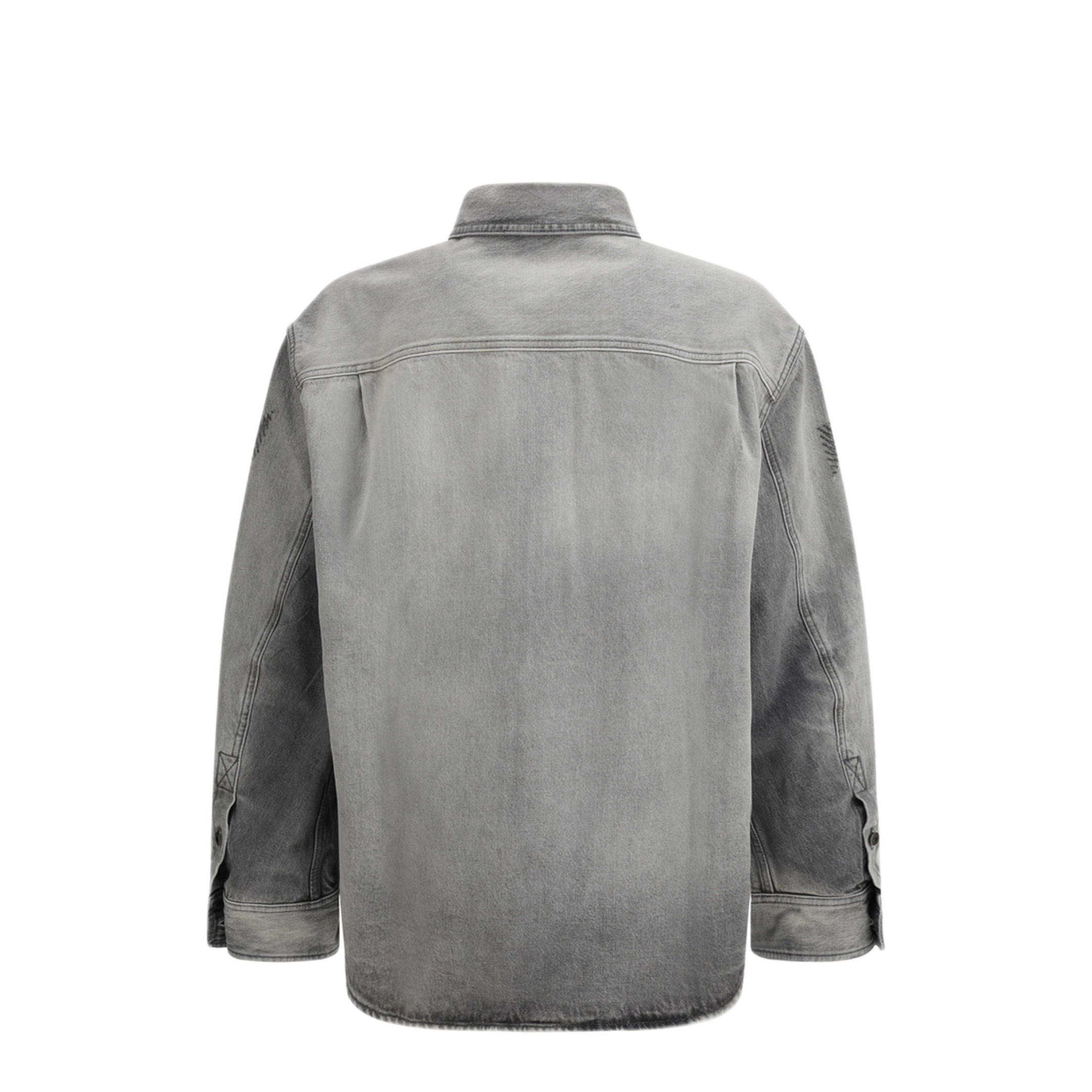 MAYFEYR - Off-White - Diag Military Overshirt In Denim - 44MYD05VS26D0030200020