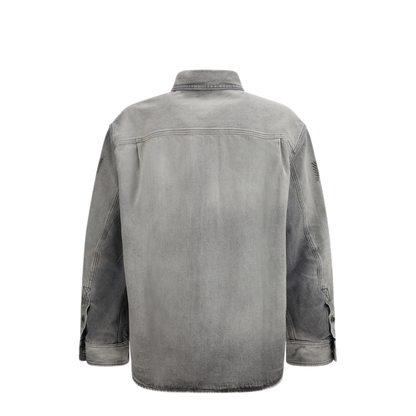 MAYFEYR - Off-White - Diag Military Overshirt In Denim - 44MYD05VS26D0030200020