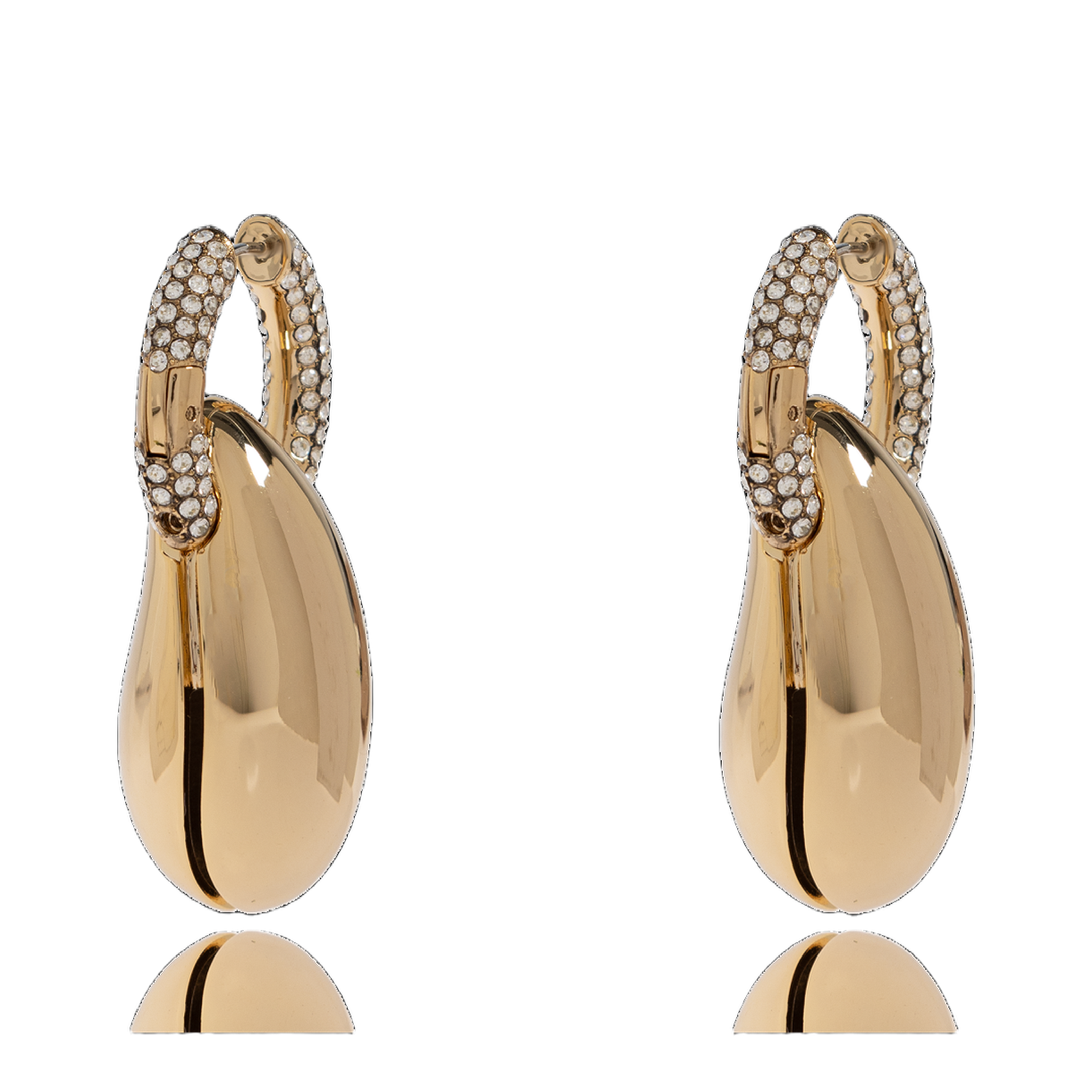 Earrings with Sparkling Crystals