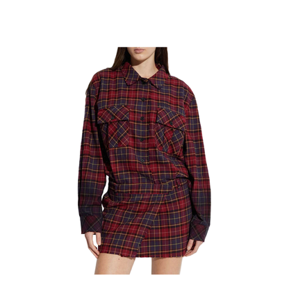 Check Flannel Arrow Dress