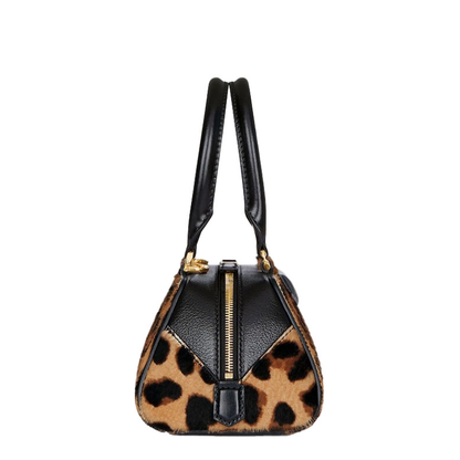 Mini Antigona East-West Bag in Leopard Pony Effect Leather