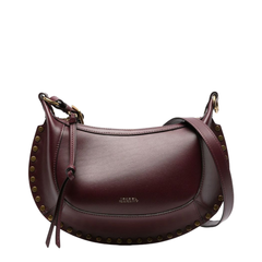 Oskan Moon Calfskin Shoulder Bag - Burgundy