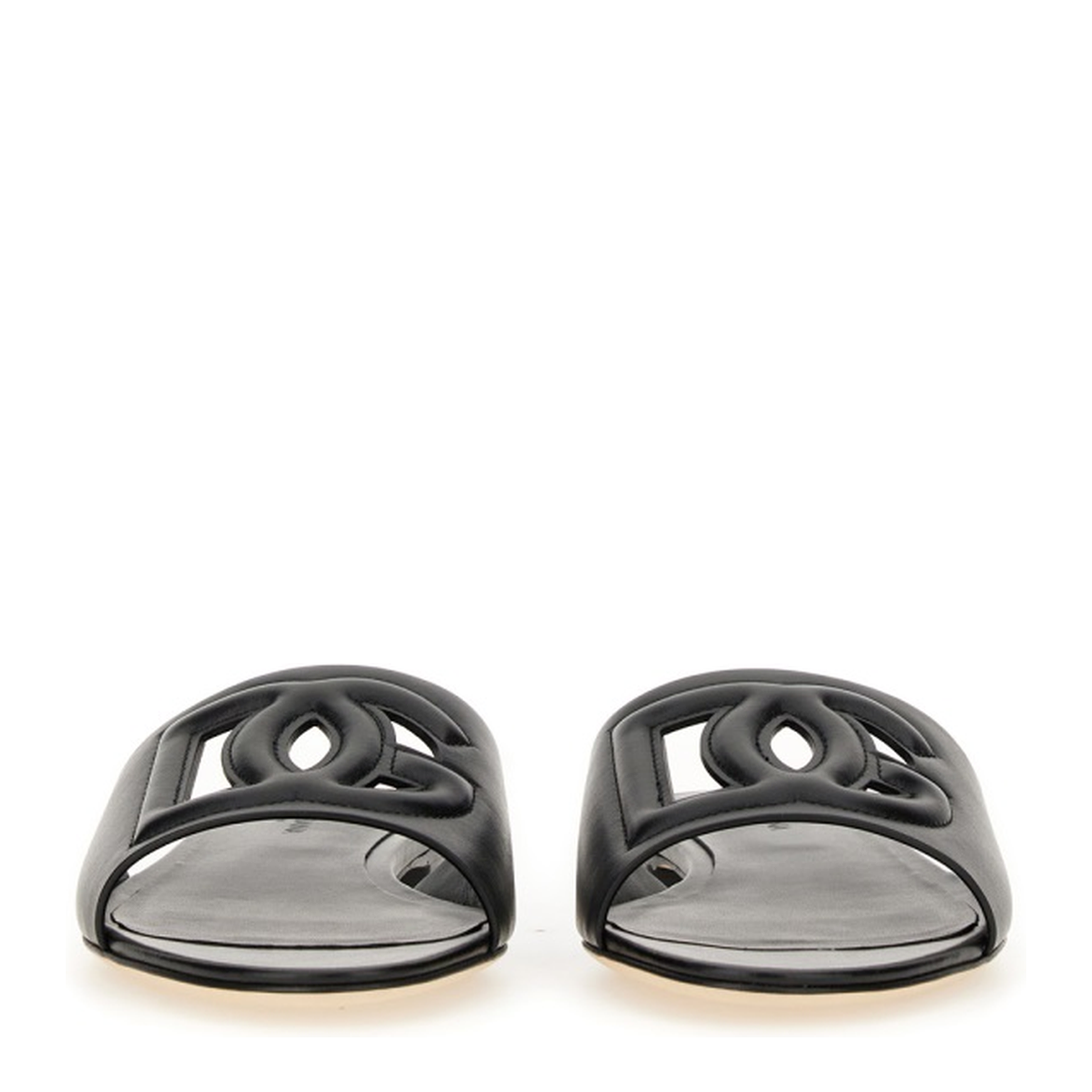 Calfskin Slides with DG Millennials Logo