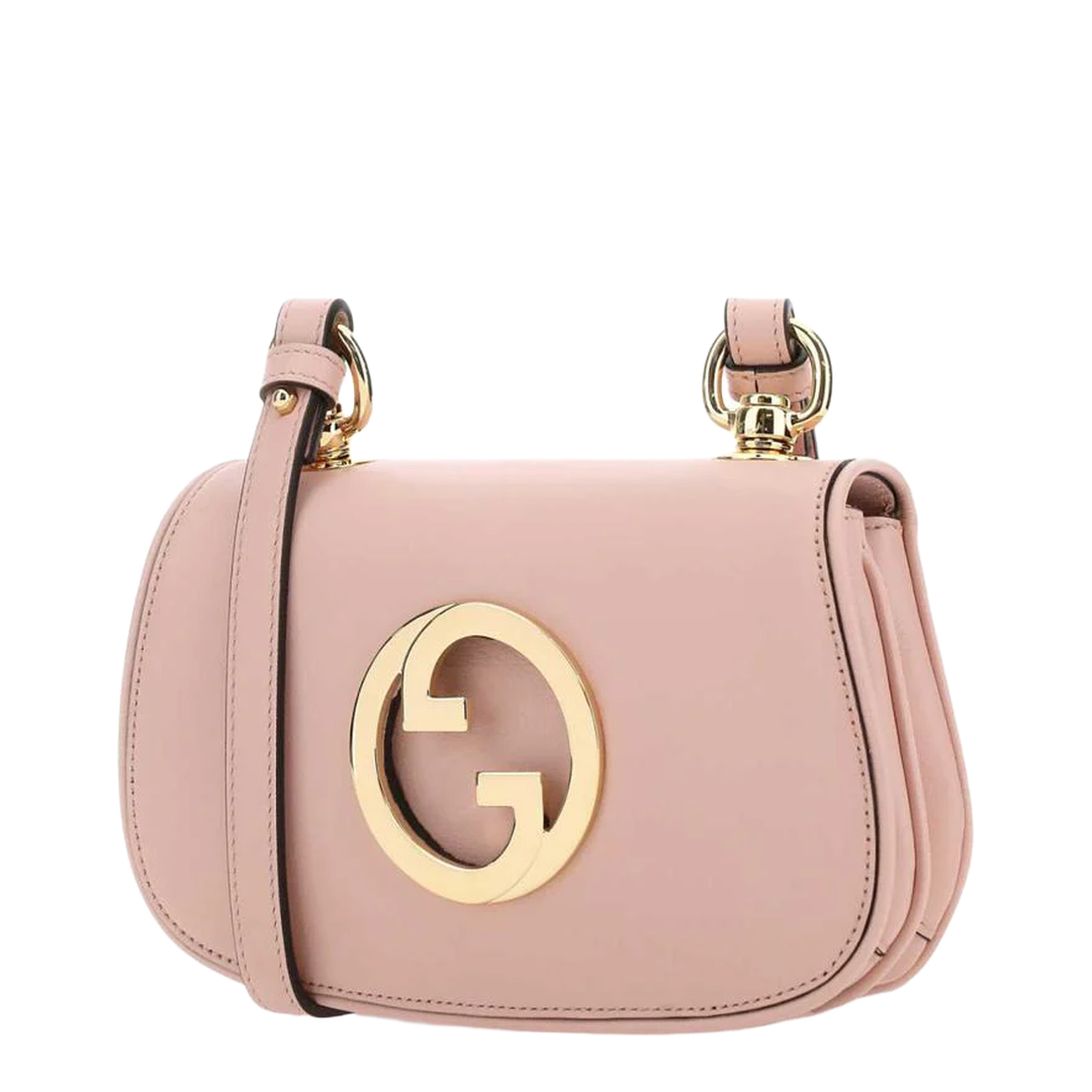 Blondie Small Leather Shoulder Bag - Pastel Pink