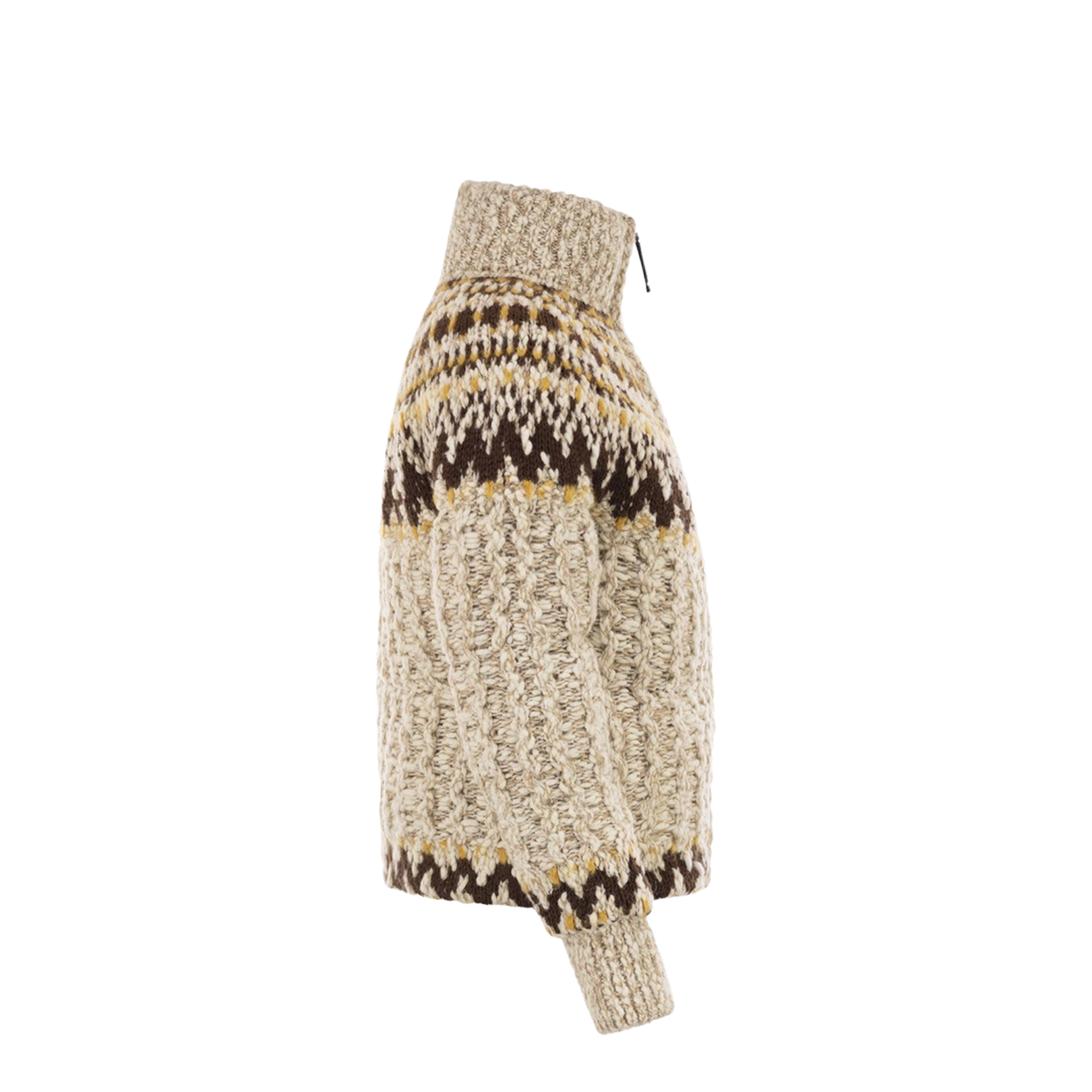 Girose Cardigan with Zip in Wool Blend