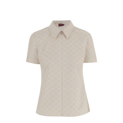 MAYFEYR - Gucci - Cotton Gabardine T-Shirt - 851932ZAQXT2304