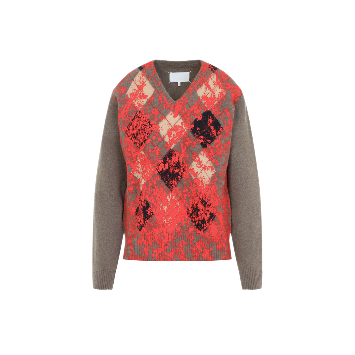 MAYFEYR - Maison Margiela - Overpainted Argyle Sweater - S67HN0017M13339001S