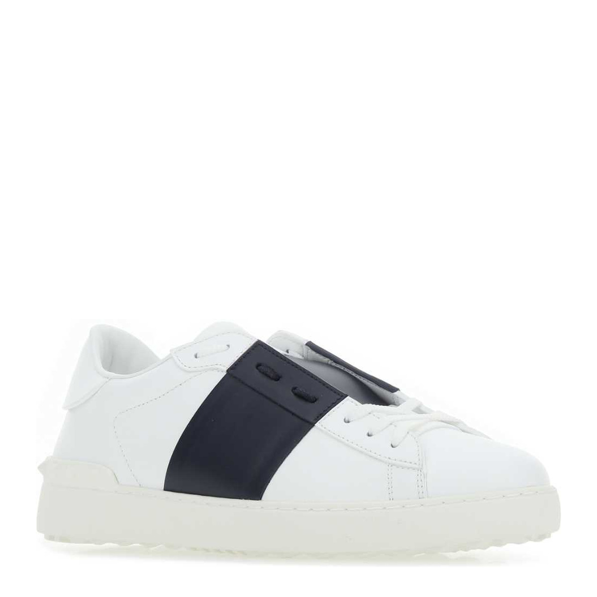 MAYFEYR - Valentino - White Leather Open Sneakers - 8Y0S0830BLUM15