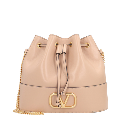 Mini Bucket Bag in Nappa with Vlogo Signature Chain