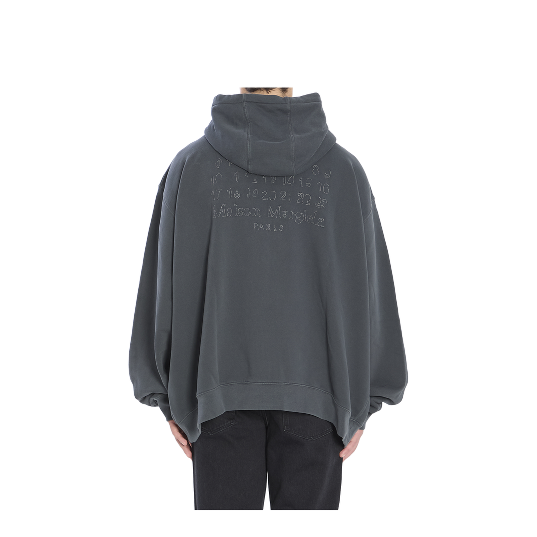 Graphite Cotton Oversize Sweatshirt In Gray
