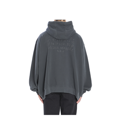 Graphite Cotton Oversize Sweatshirt In Gray