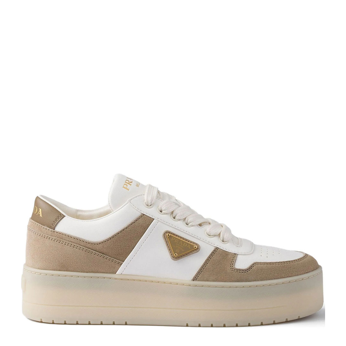 Downtown Bold Nappa Leather And Suede Sneakers