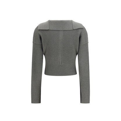 MAYFEYR - Rick Owens - Euca Virgin Wool Sweater With V Neck - RP01F6634
