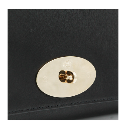 Lily Quilted Nappa Clutch - Black