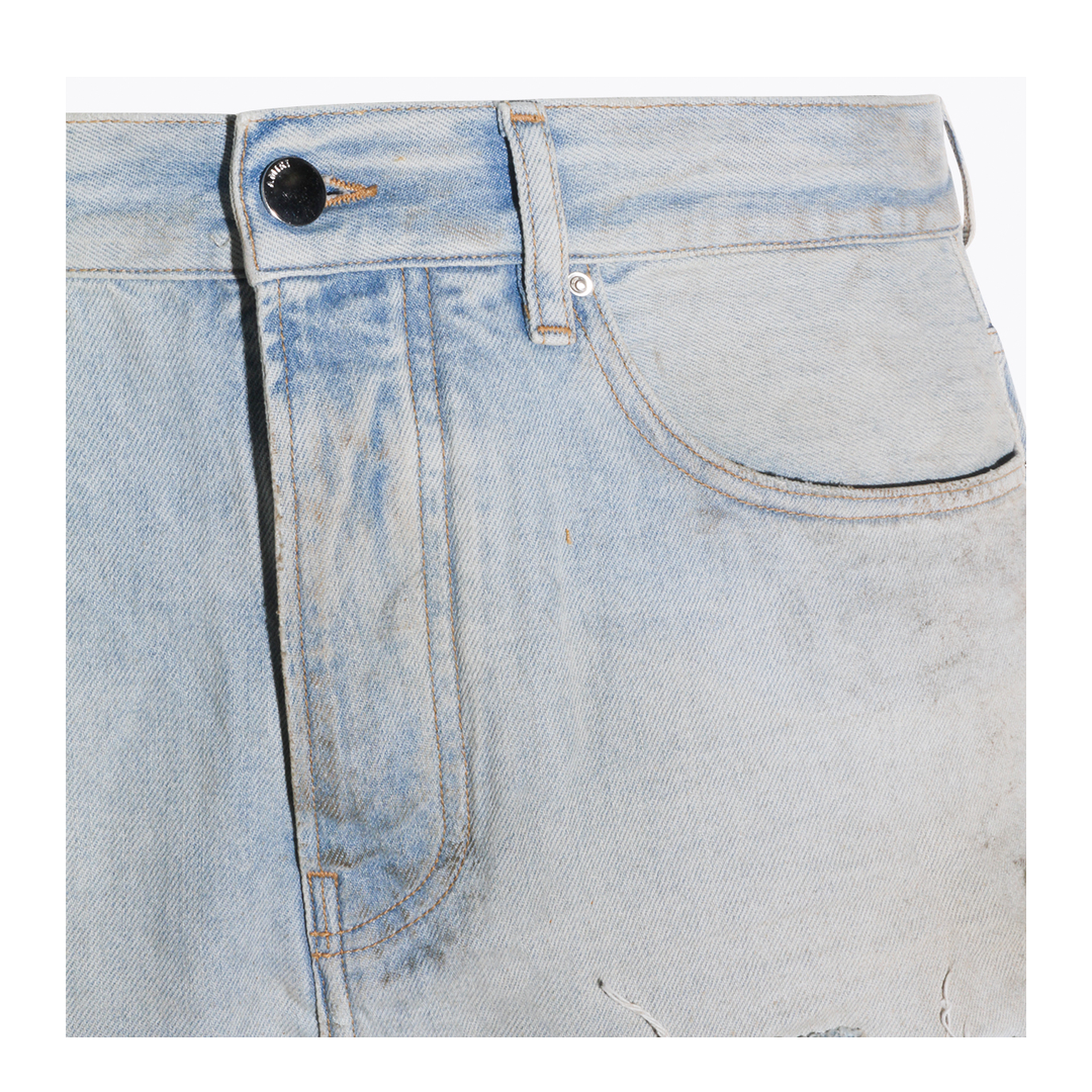 Light Blue Cotton Denim Jeans