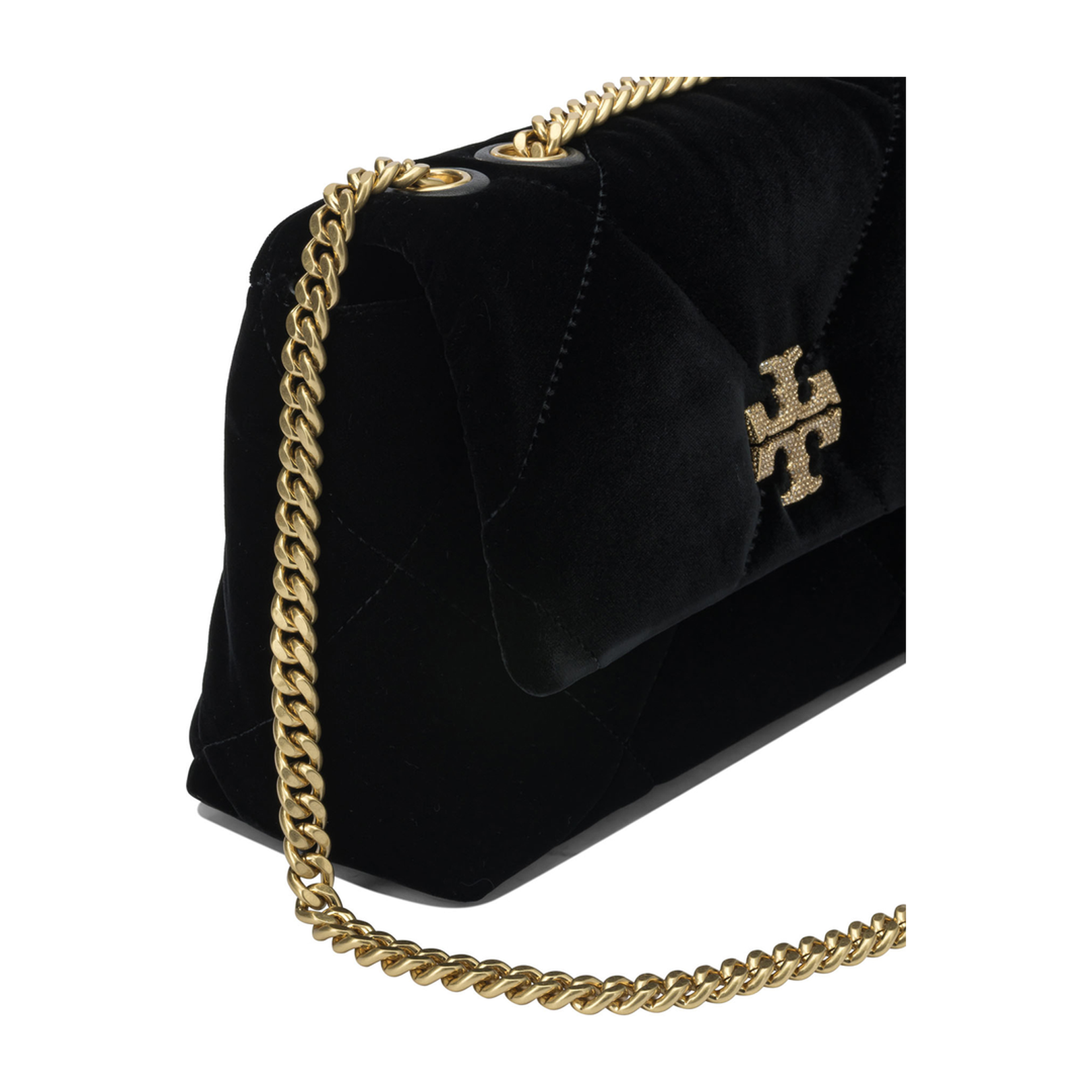 Diamond Quilt Velvet Small Bag