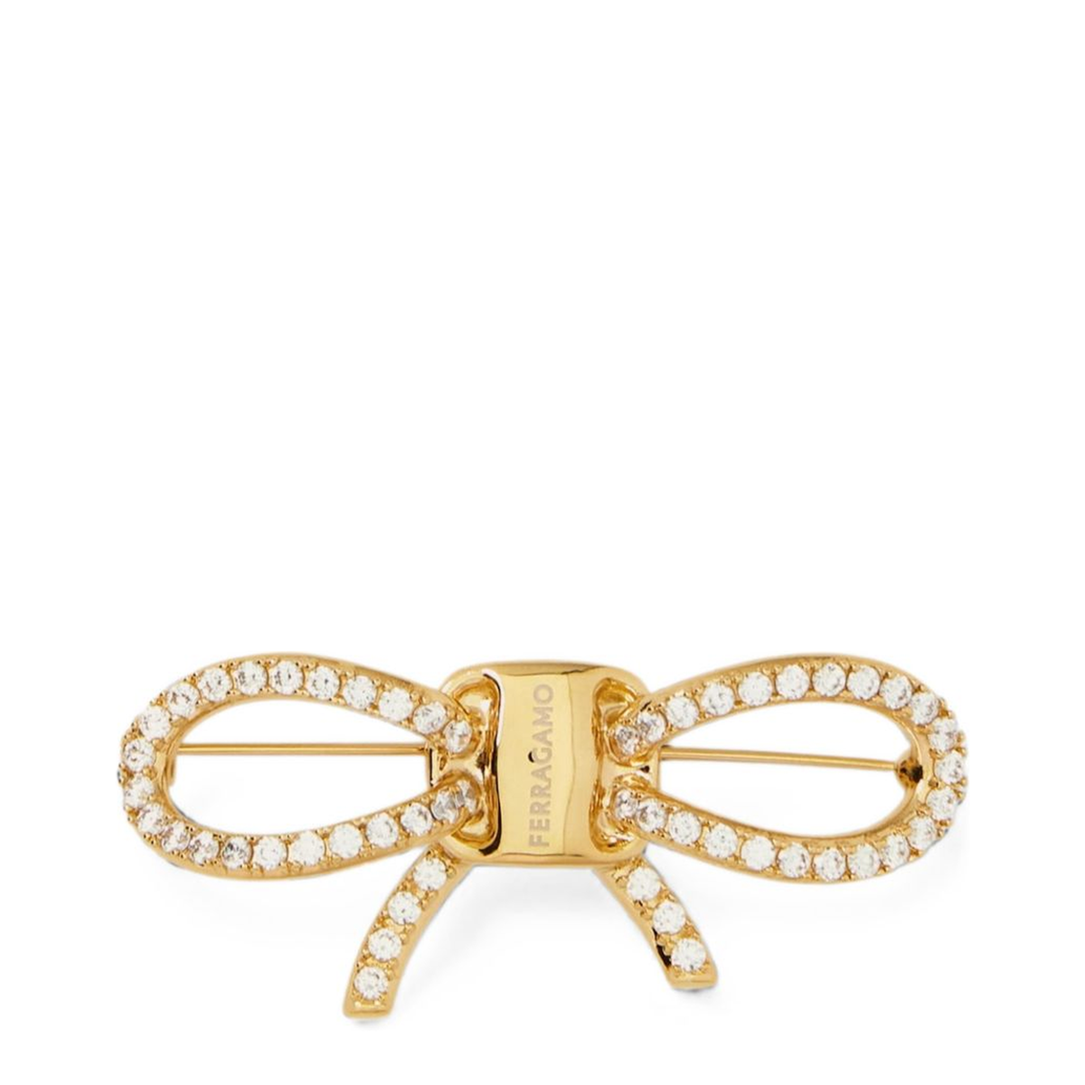 MAYFEYR - Ferragamo - Bijoux Gold Bow Pin - 760979795018001