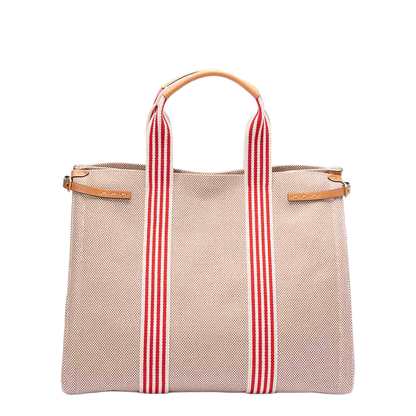 Two-tone Canvas Antibes Shopping Bag