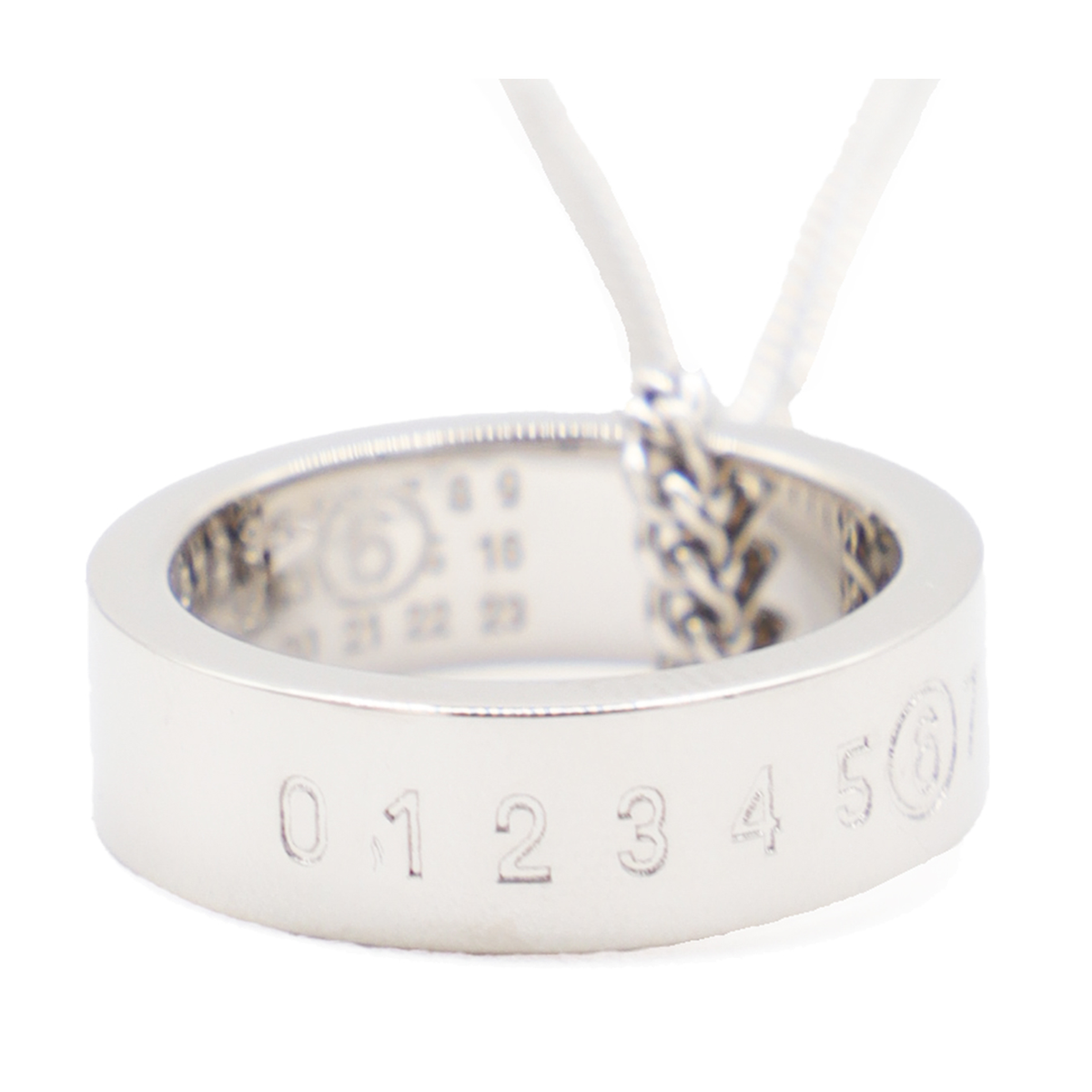 MAYFEYR - Mm6 Maison Margiela - Necklace With Ring Pendent Numeric Signature - SM6UU0048P7296951